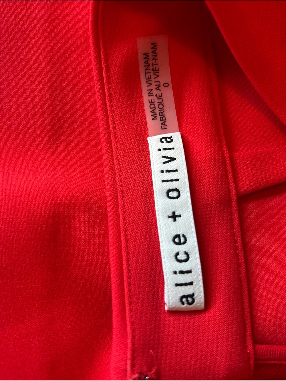 Alice + Olivia Red High-Waist Women's Shorts Size 0 - Picture 8 of 9